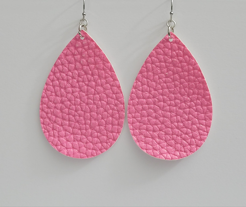 Pink Pebble Earrings