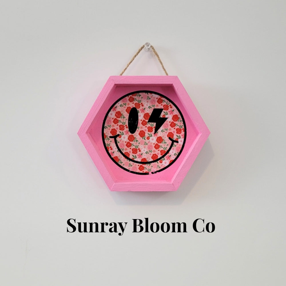 Strawberry Smiley Decorative Sign