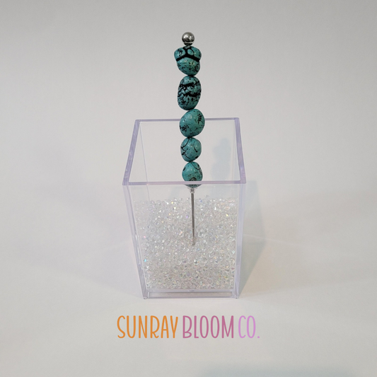 Turquoise Nuggets Pokey Weeding Tool