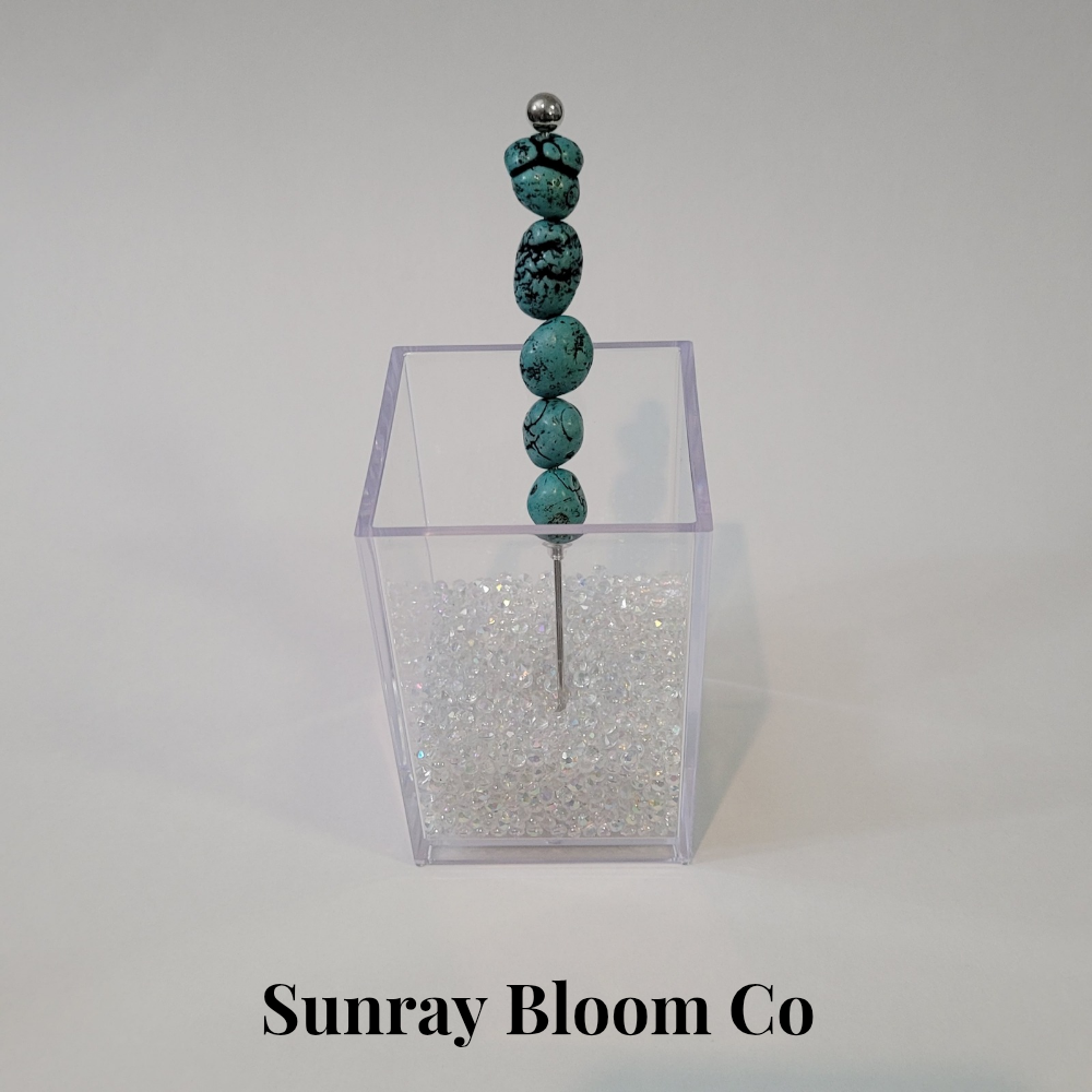 Turquoise Nuggets Pokey Weeding Tool