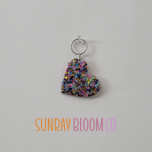 You're Going to Make It Glitter Heart Keychain