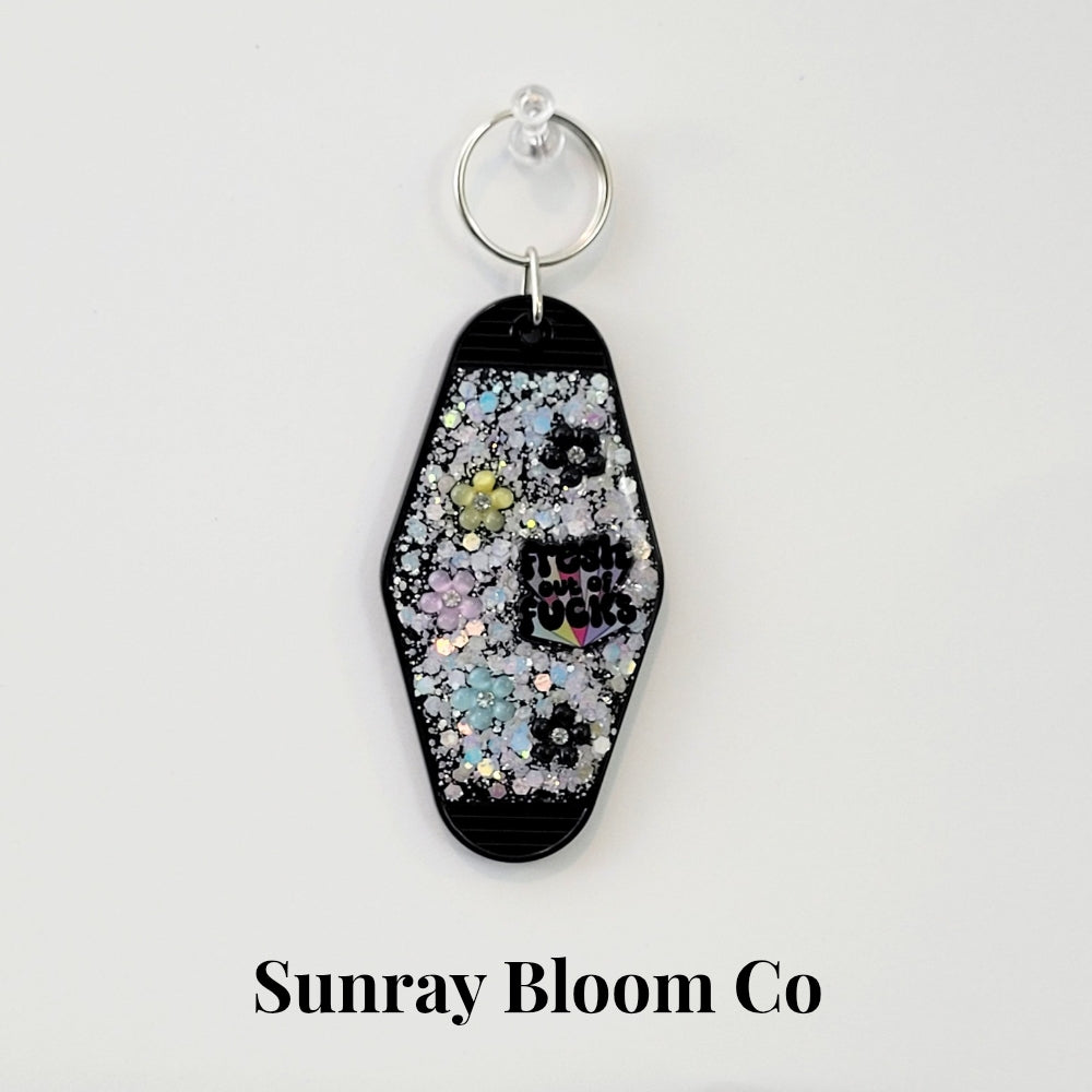 Fresh Out of Fucks Creative Keychain