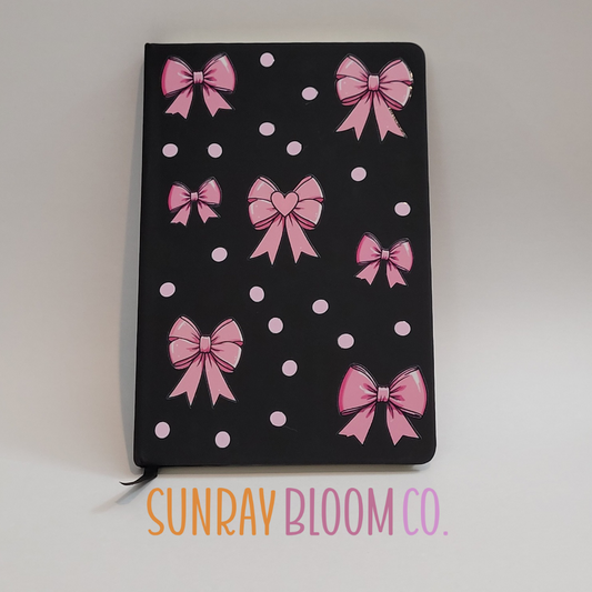 Pink Coquette Bows Journal Notebook