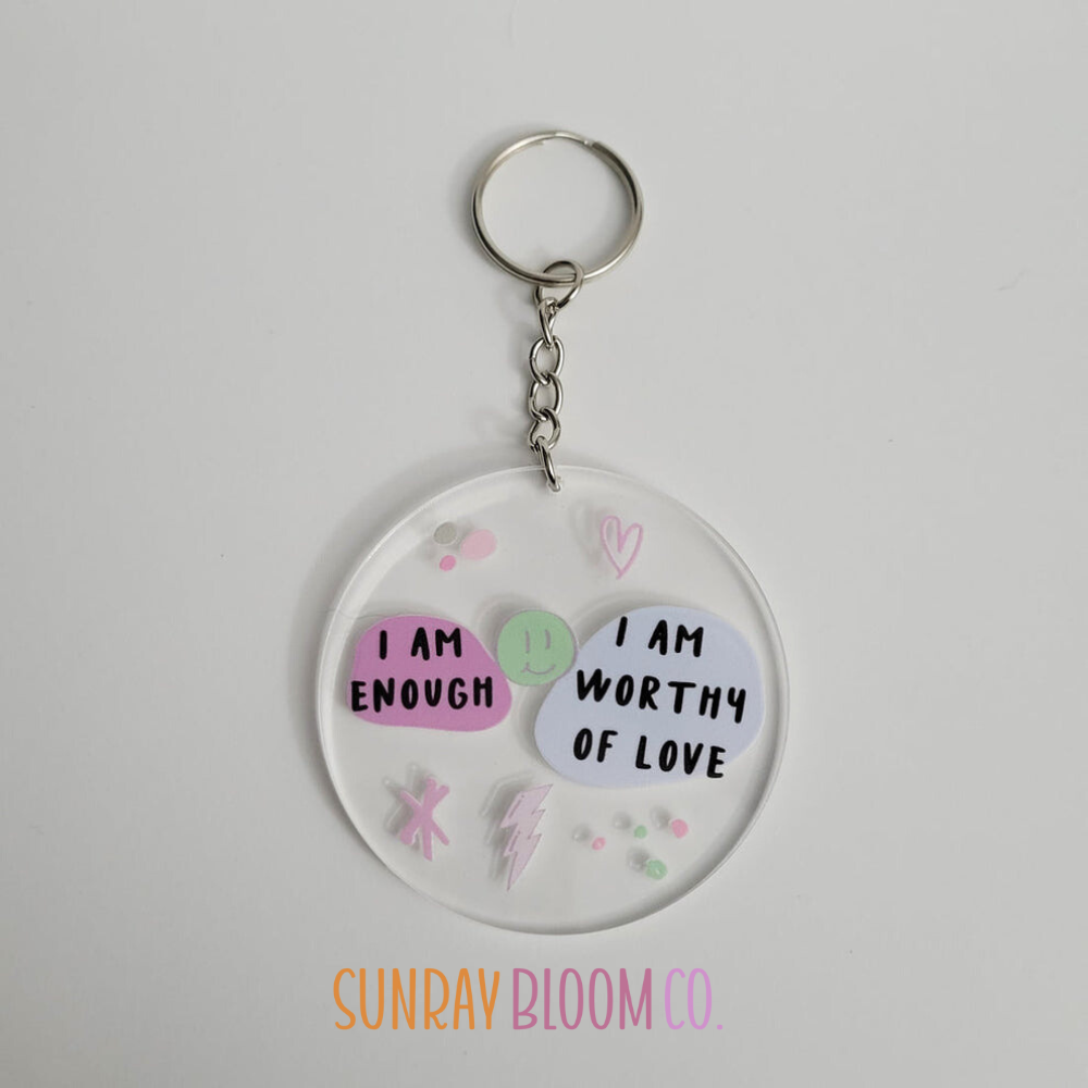 Affirmation Acrylic Keychain