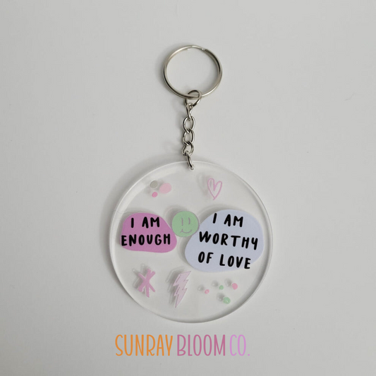 Affirmation Acrylic Keychain