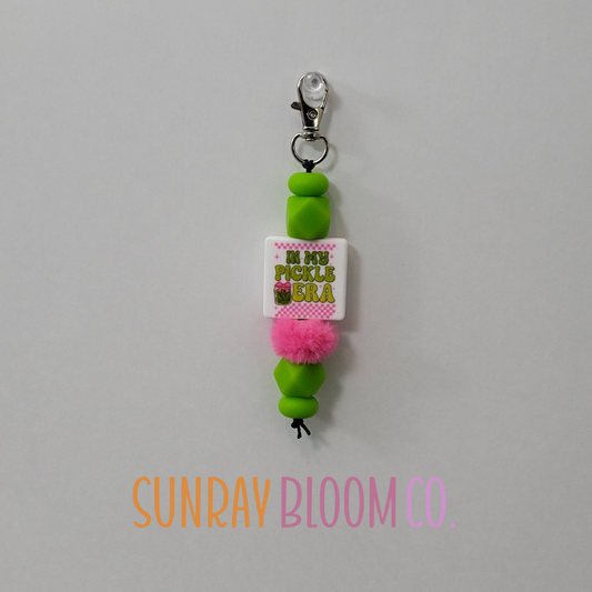 In My Pickle Era Beaded Clip