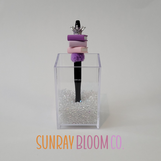Queen of Books Pink Lilac Purple Pen