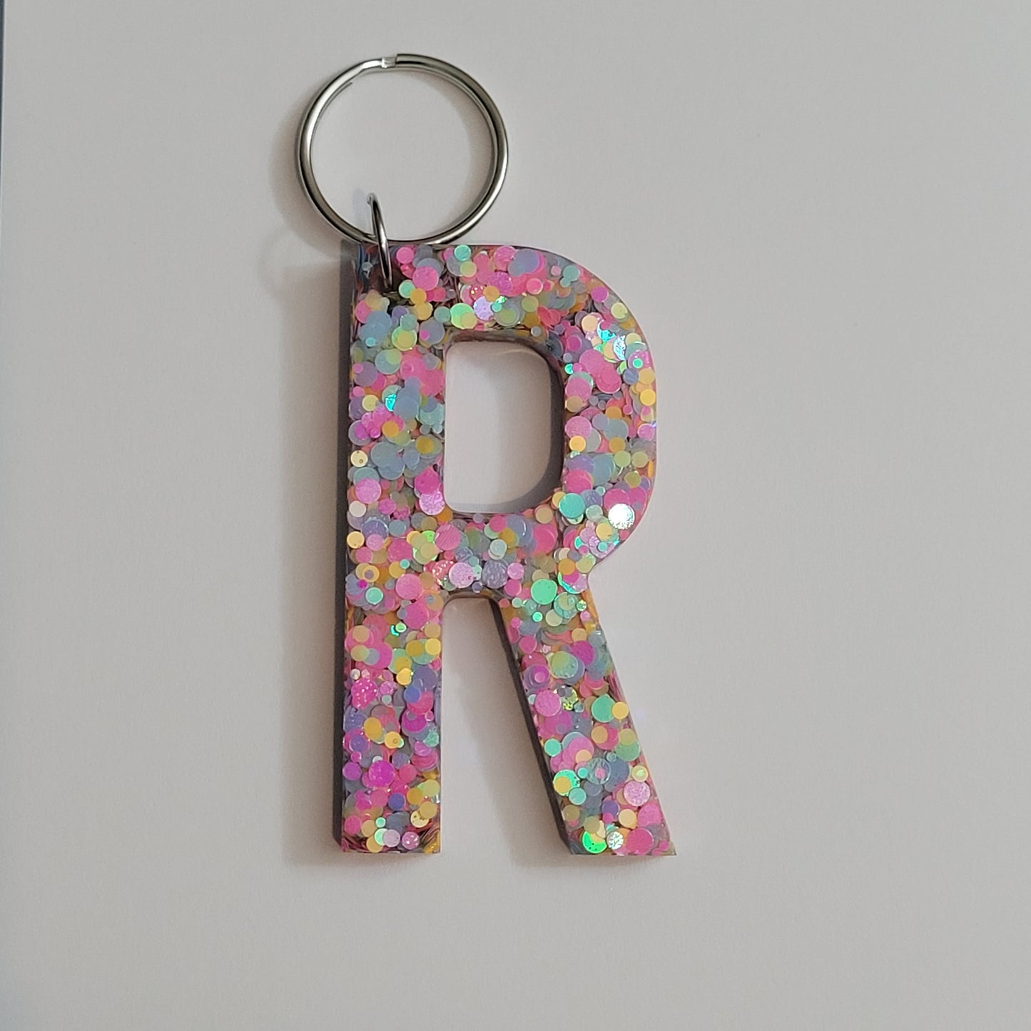 Letter R Personalized Keychain
