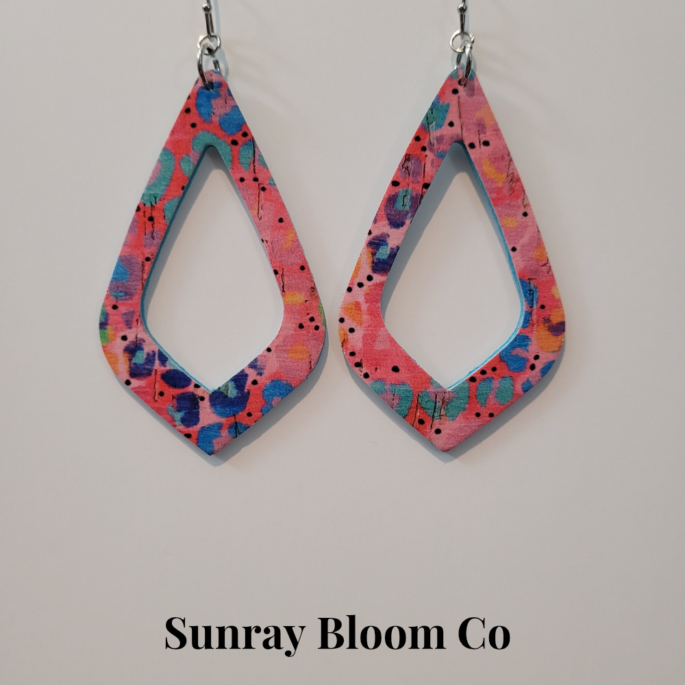 Colorful Leopard Print Earrings