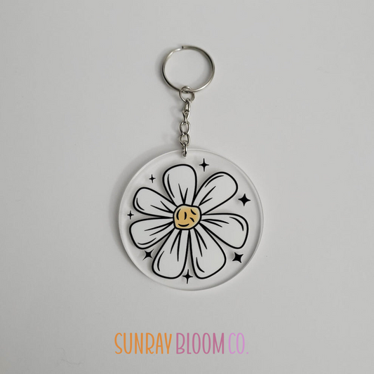 Bloom Happiness Acrylic Keychain