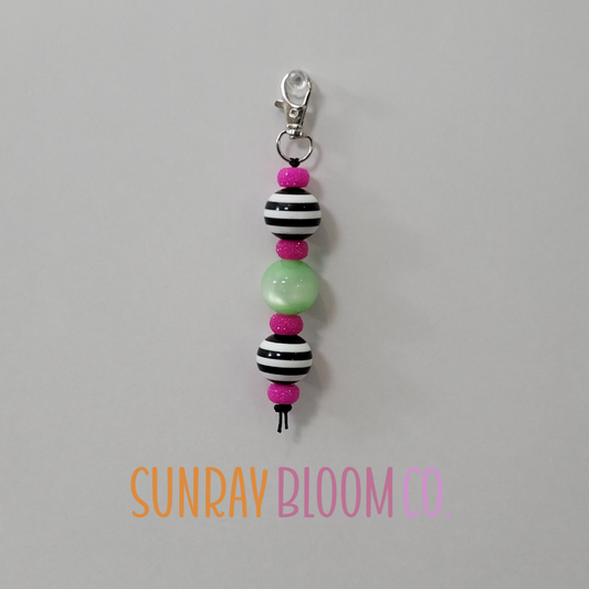 Happy Go Lucy Beaded Clip