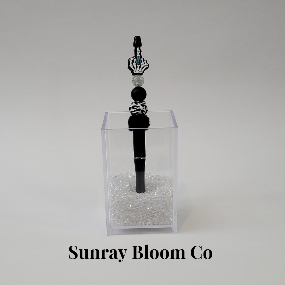 Middle Finger Skully Extended Pen