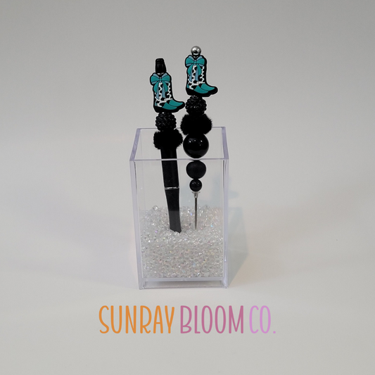Turquoise Western Pen and Pokey Tool Set