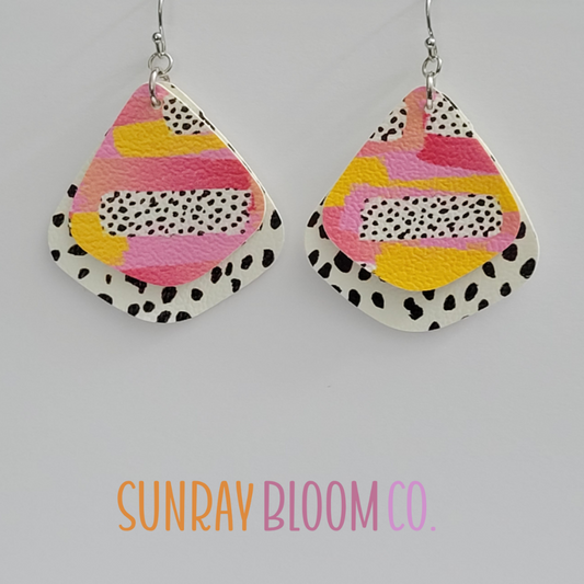 Dalmation Print Earrings
