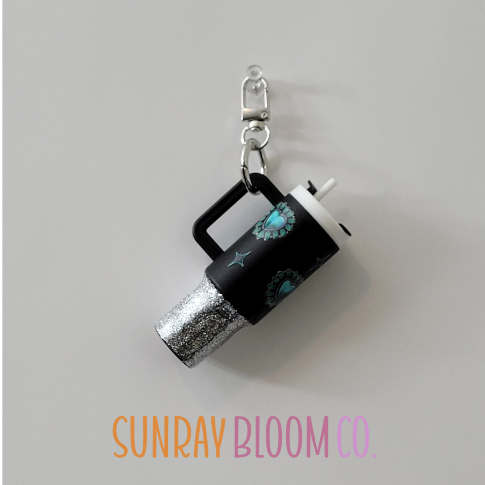 Western Cape Town Glitter Mini Cup Keychain