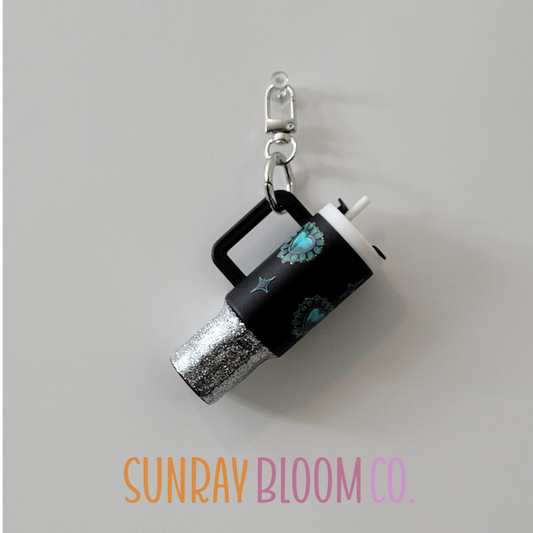 Western Cape Town Glitter Mini Cup Keychain