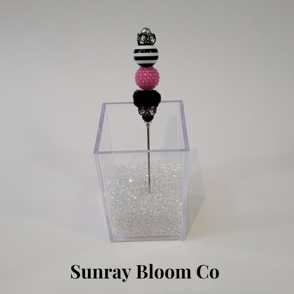 Pink and Stripes Pokey Weeding Tool