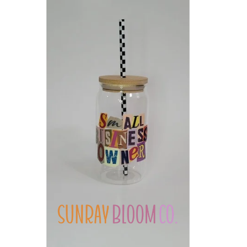 Small Business Owner Glass Drinkware