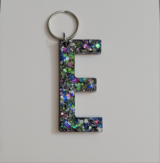 Letter E Personalized Keychain