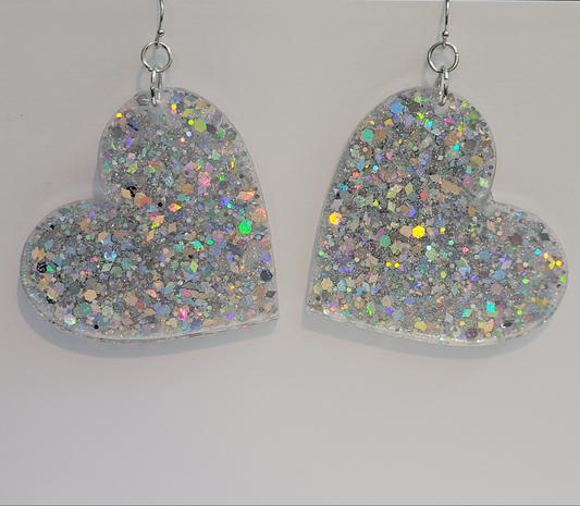 Heart Glitter Earrings