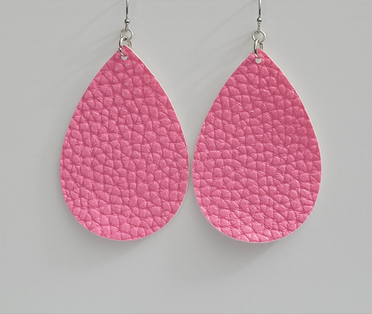 Pink Pebble Earrings