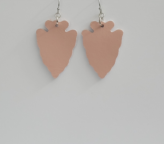 Pink Arrowhead Earrings