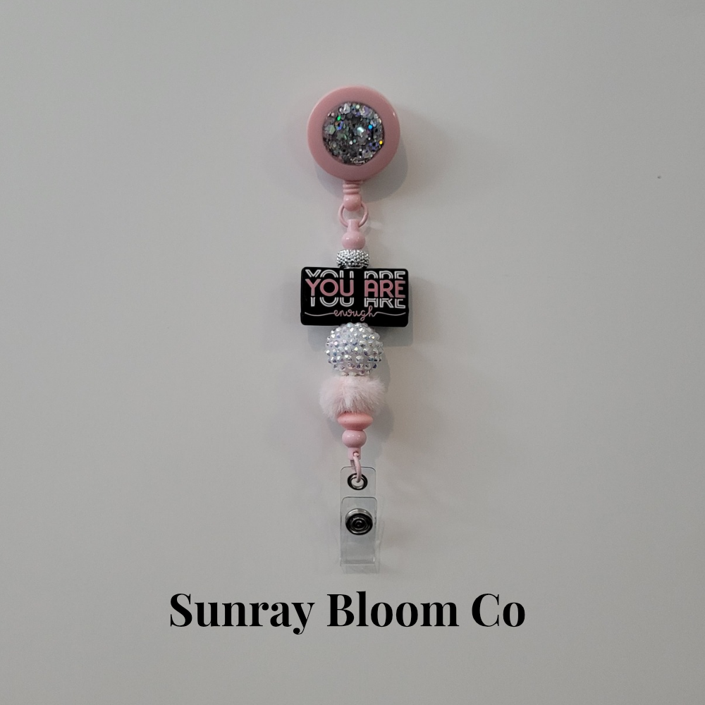 You are Enough Beaded Badge