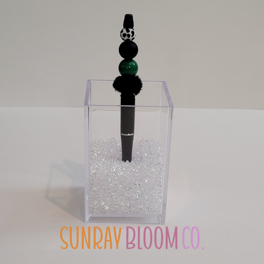 Hunter Green Cow Print Pen