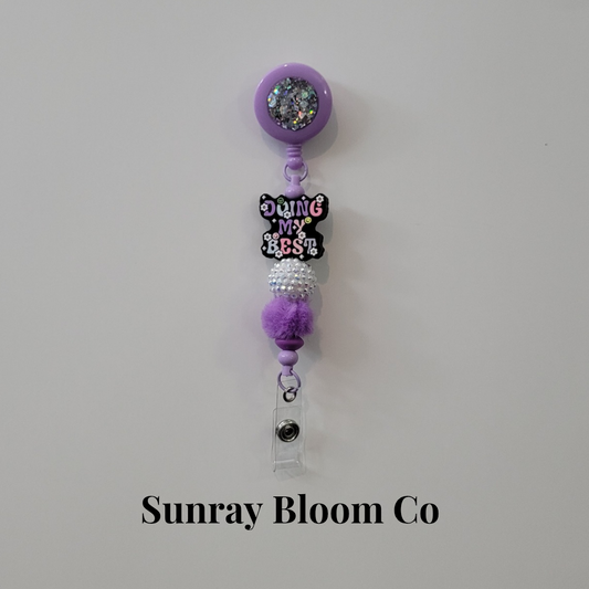 Doing My Best Beaded Badge