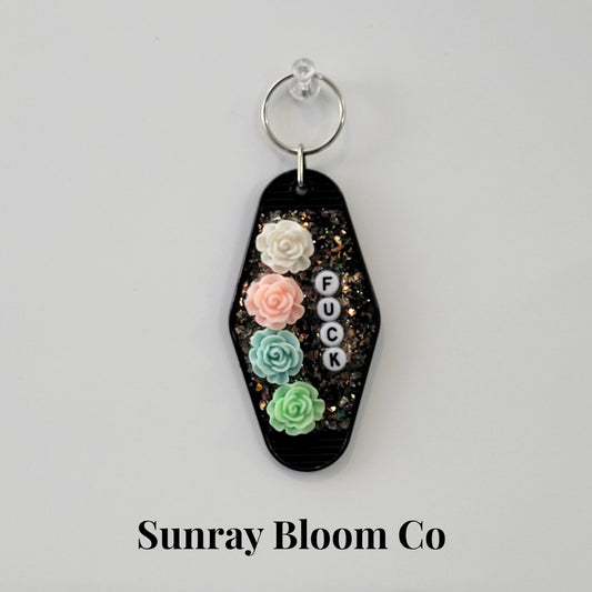 Floral Fuck Creative Keychain
