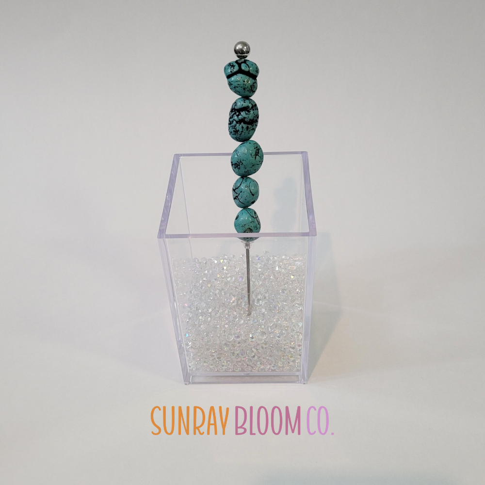 Turquoise Nuggets Pokey Weeding Tool