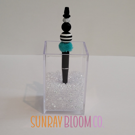 Turquoise and Stripes Pen