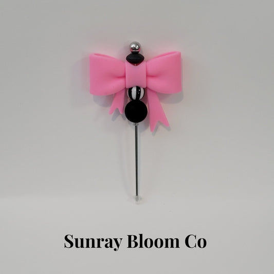Pink Bow Mini Pokey Tool