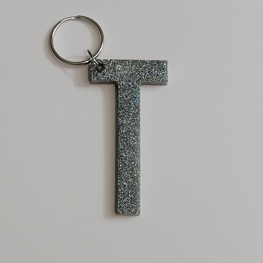 Letter T Personalized Keychain