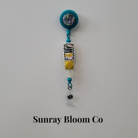 Throw Kindness Around Like Confetti Beaded Badge