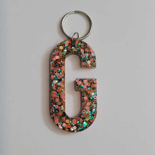 Letter G Personalized Keychain