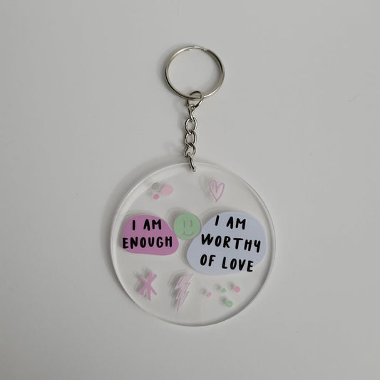 Affirmation Acrylic Keychain