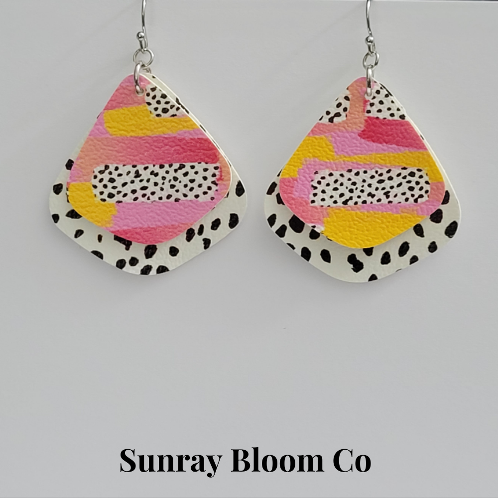 Dalmation Print Earrings