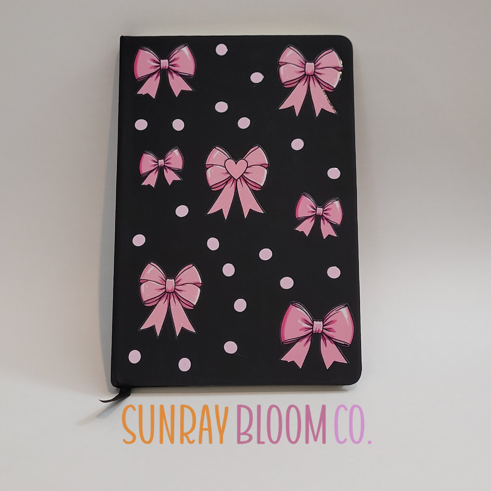 Pink Coquette Bows Journal Notebook