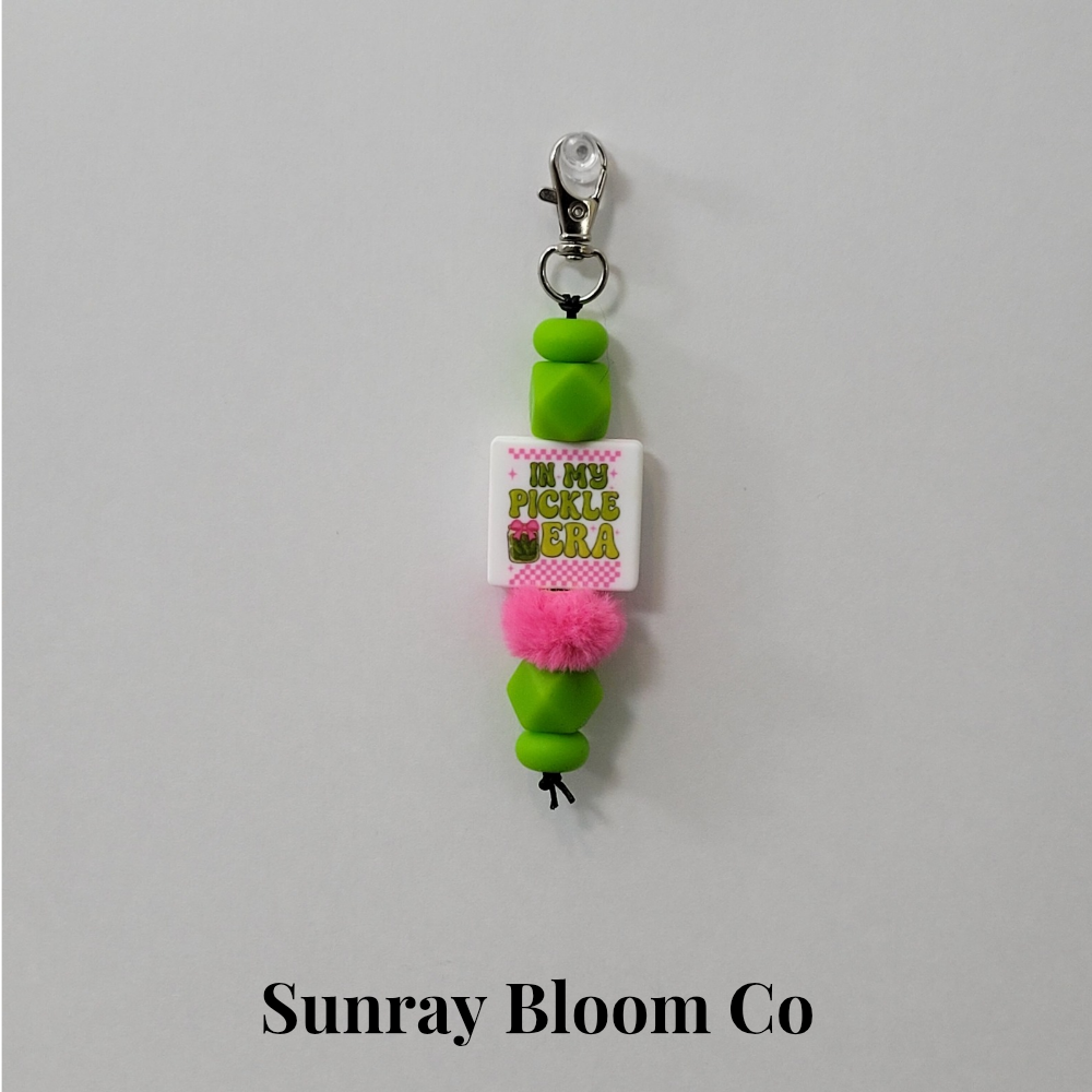 In My Pickle Era Beaded Clip
