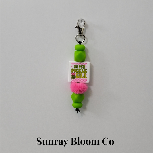 In My Pickle Era Beaded Clip