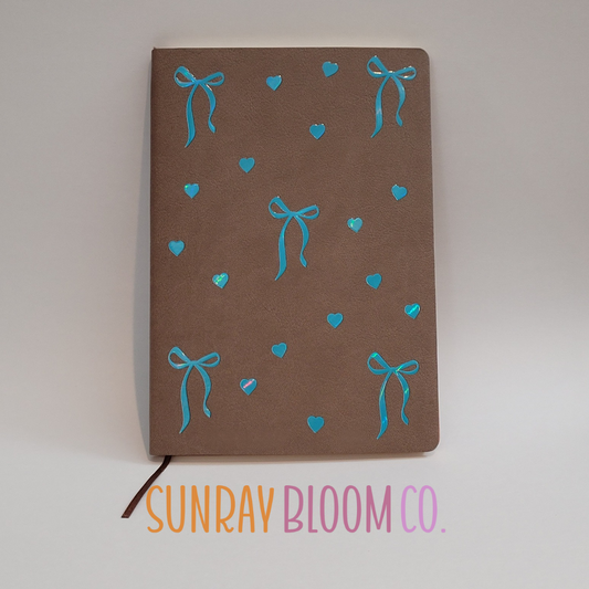 Turquoise Bows Journal Notebook