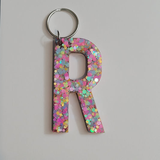 Letter R Personalized Keychain
