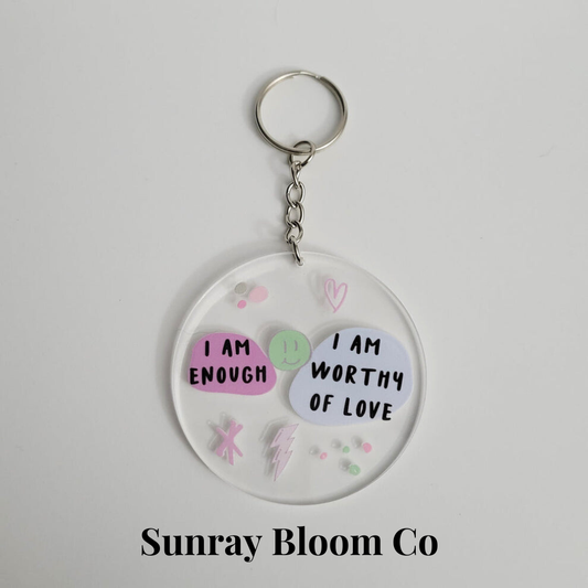 Affirmation Acrylic Keychain