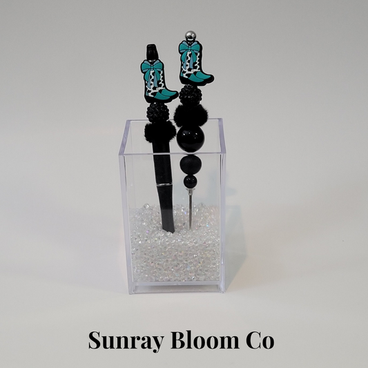 Turquoise Western Pen and Pokey Tool Set