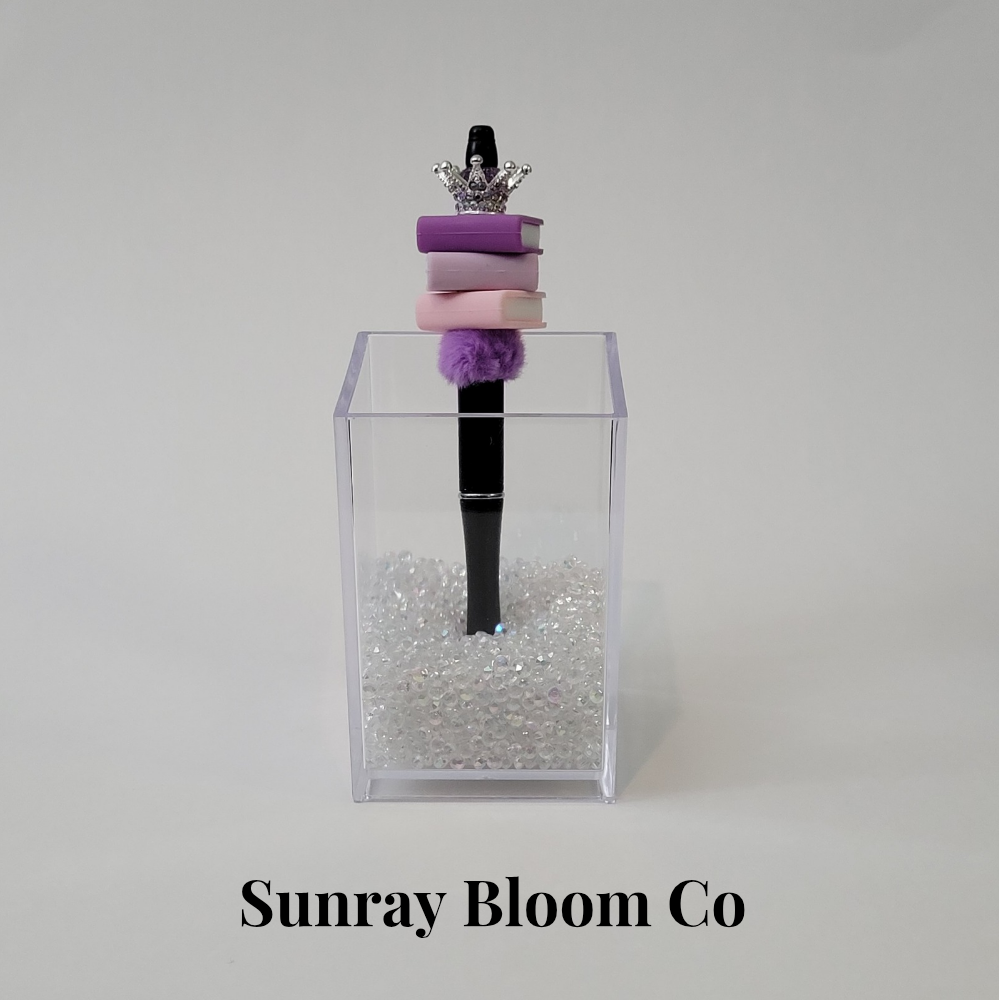 Queen of Books Pink Lilac Purple Pen