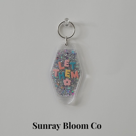 Let Them Glitter Hotel Keychain