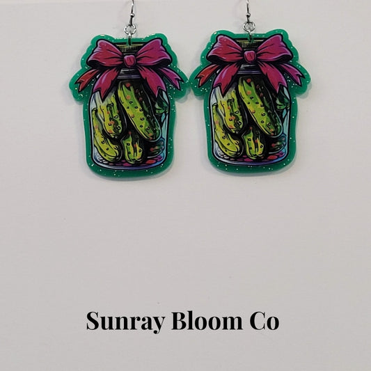 Big Dill Acrylic Earrings
