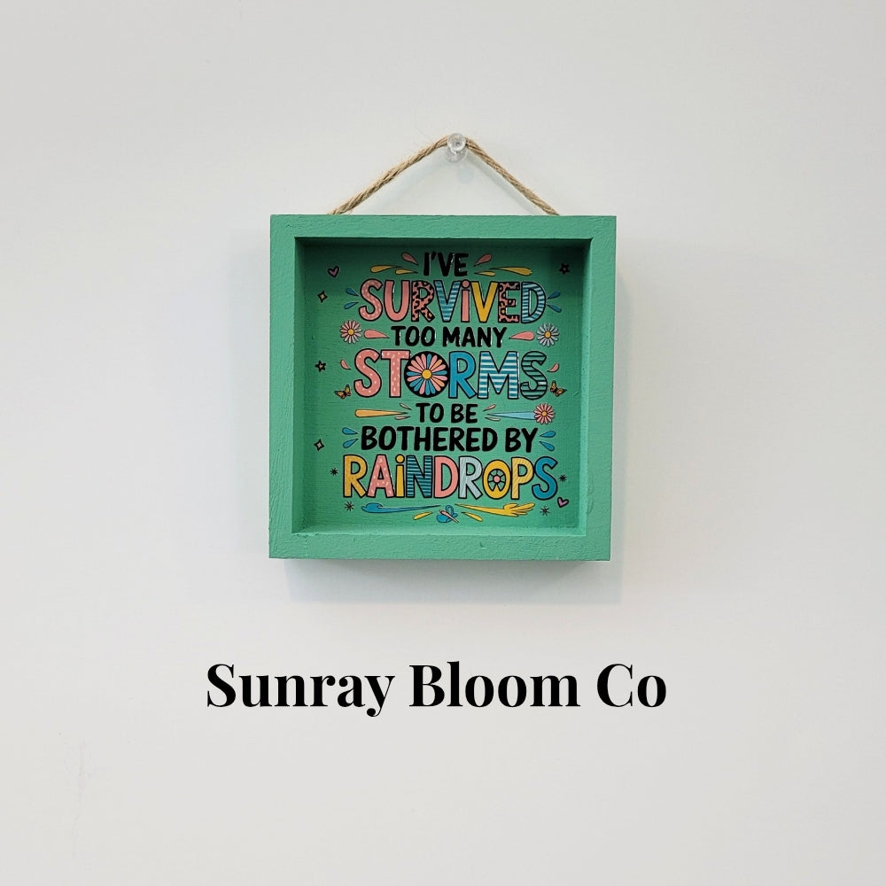 I Survived Too Many Storms Decorative Sign