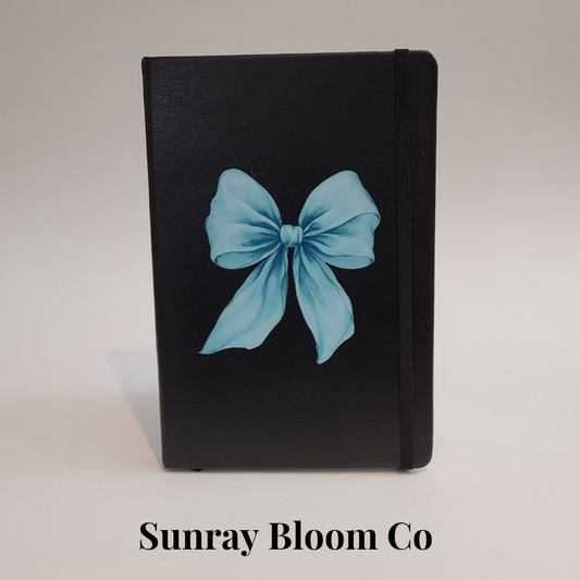 Blue Coquette Bow Journal Notebook